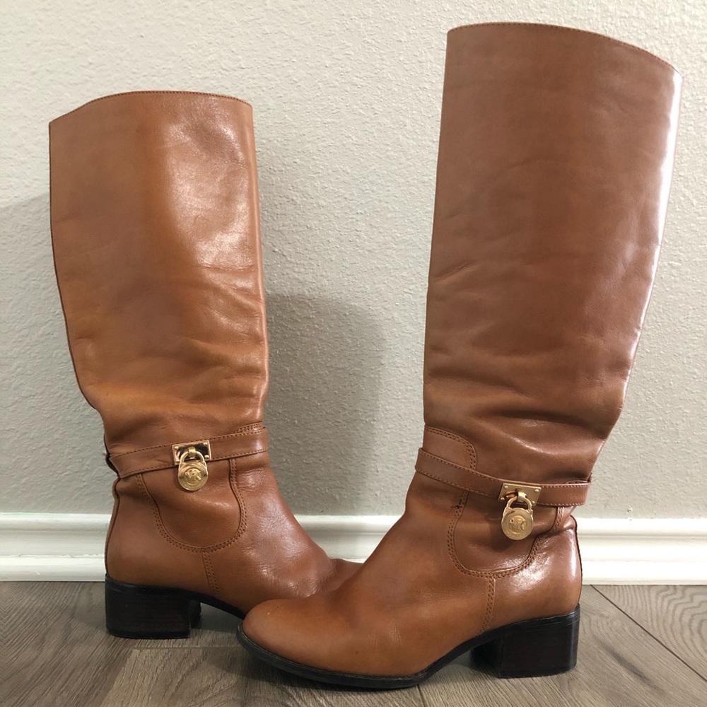 Michael Kors leather riding boots